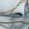 Modern vloerkleed - Marble Branch Grijs Goud