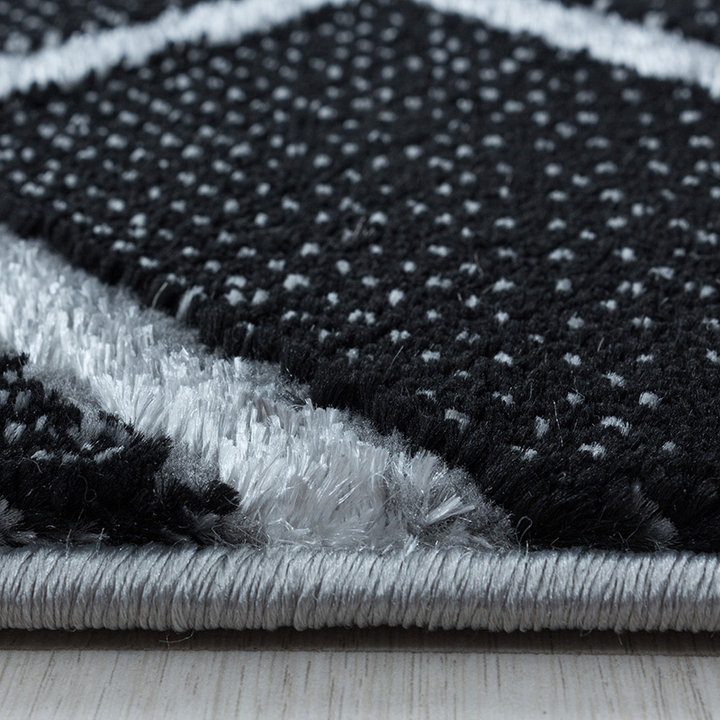 Modern vloerkleed - Marble Pattern Antraciet/Zilver - 3