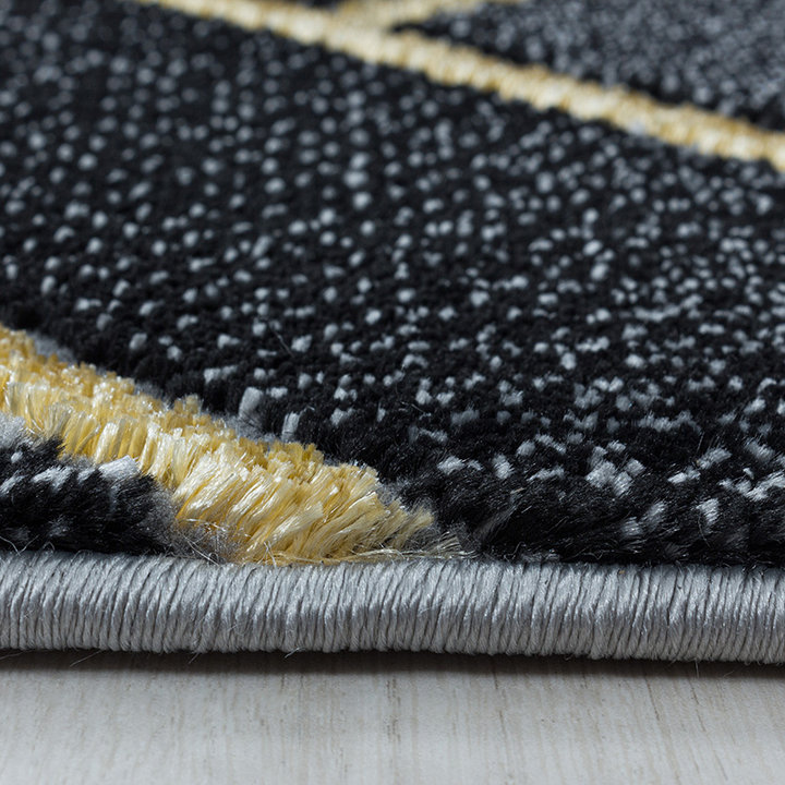 Modern vloerkleed - Marble Pattern Antraciet/Goud - 3