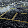 Modern vloerkleed - Marble Pattern Antraciet Goud