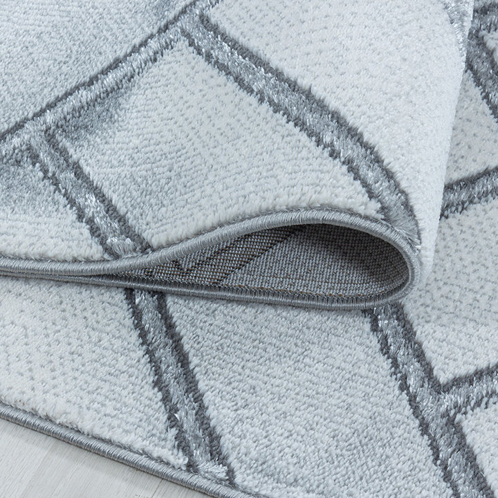 Modern vloerkleed - Marble Pattern Grijs/Zilver - 4