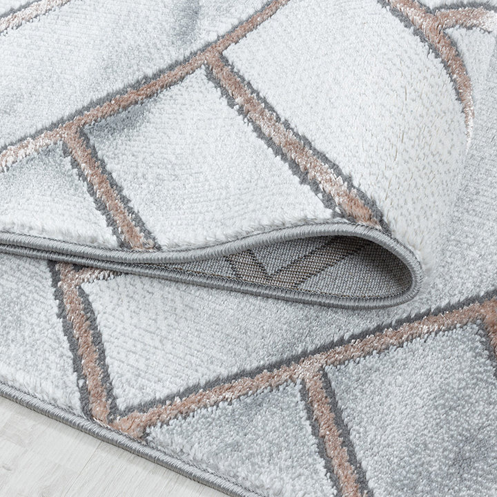 Modern vloerkleed - Marble Pattern Grijs/Bruin - 4