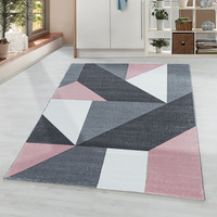 Modern vloerkleed - Optimism Design Roze Grijs