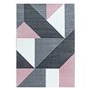 Modern vloerkleed - Optimism Design Roze Grijs