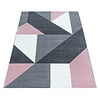 Modern vloerkleed - Optimism Design Roze Grijs
