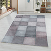 Modern vloerkleed - Optimism Block Roze Grijs