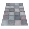Modern vloerkleed - Optimism Block Roze Grijs