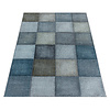 Modern vloerkleed - Optimism Block Blauw Grijs