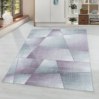 Laagpolig vloerkleed - Smoothly Design Paars Grijs