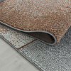 Laagpolig vloerkleed - Smoothly Design Bruin/Grijs