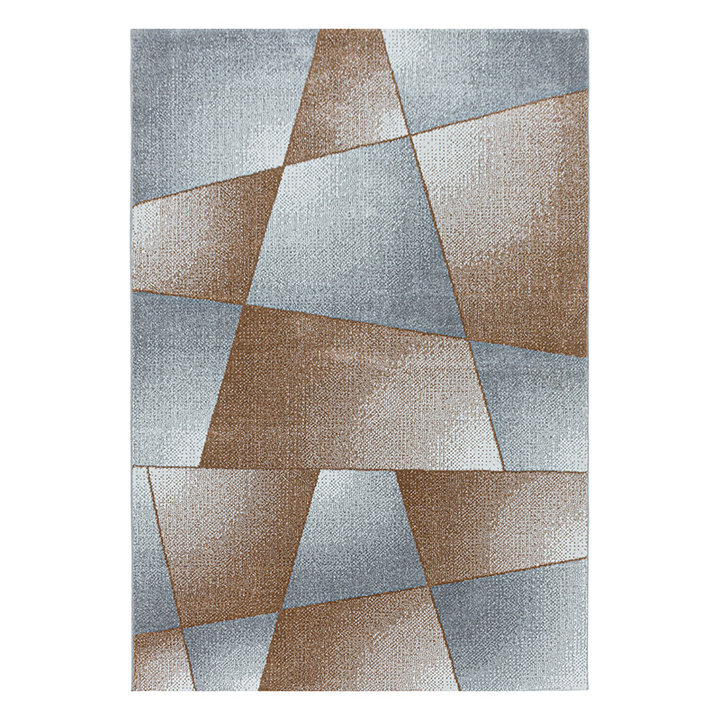 Laagpolig vloerkleed - Smoothly Design Bruin/Grijs - 1