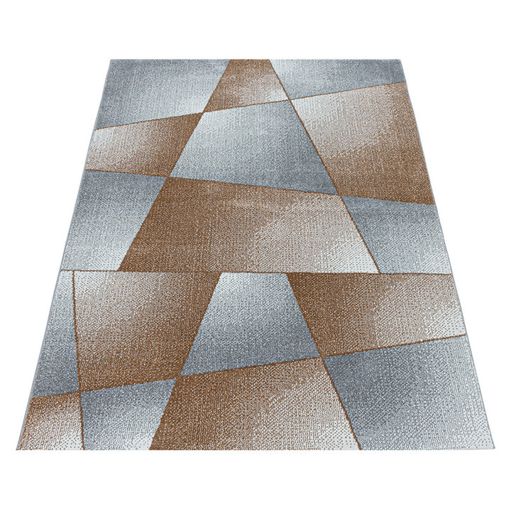 Laagpolig vloerkleed - Smoothly Design Bruin/Grijs - 2