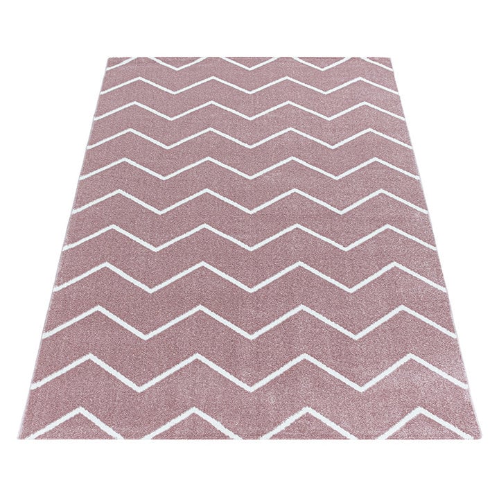 Laagpolig vloerkleed - Smoothly Weave Roze/Wit - 2