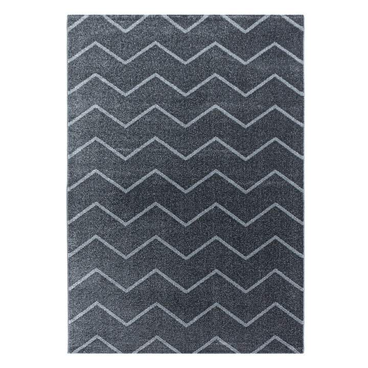 Laagpolig vloerkleed - Smoothly Weave Grijs/Wit - 1