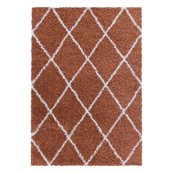Berber vloerkleed - Agadir Lines Terra/Creme - 1