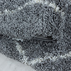 Rond berber vloerkleed - Agadir Lines Grijs/Creme