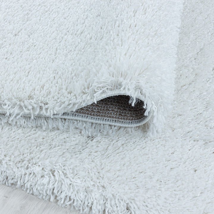 Hoogpolig vloerkleed - Fuzzy Wit - 5