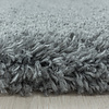 Rond hoogpolig vloerkleed - Fuzzy Grijs - thumbnail 3