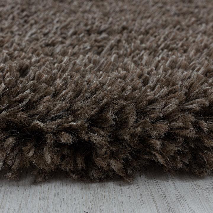 Hoogpolig vloerkleed - Fuzzy Bruin - 3