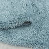 Rond hoogpolig vloerkleed - Fuzzy Lichtblauw - thumbnail 4