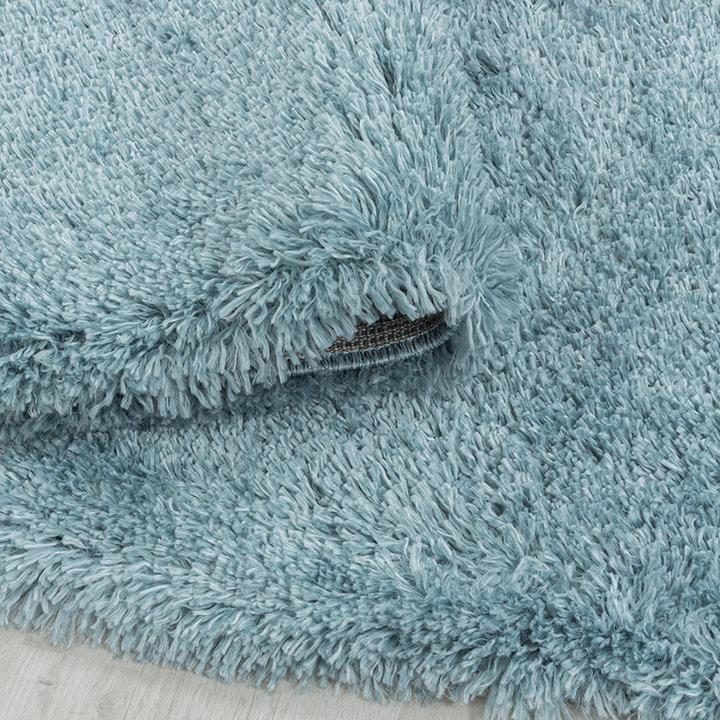 Hoogpolig vloerkleed - Fuzzy Lichtblauw - 5