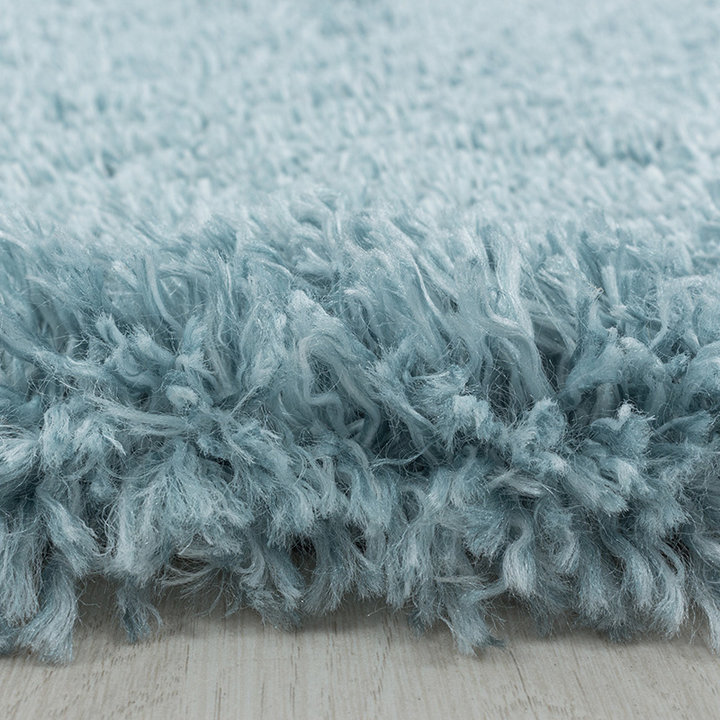 Hoogpolig vloerkleed - Fuzzy Lichtblauw - 3