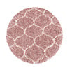 Rond berber vloerkleed - Agadir Circle Roze Creme