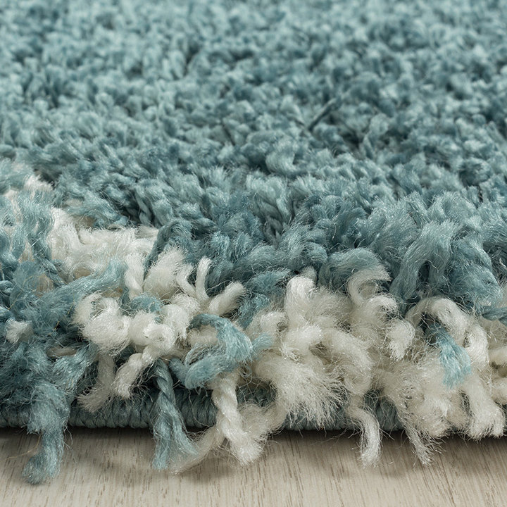 Rond berber vloerkleed - Agadir Circle Blauw/Creme - 2