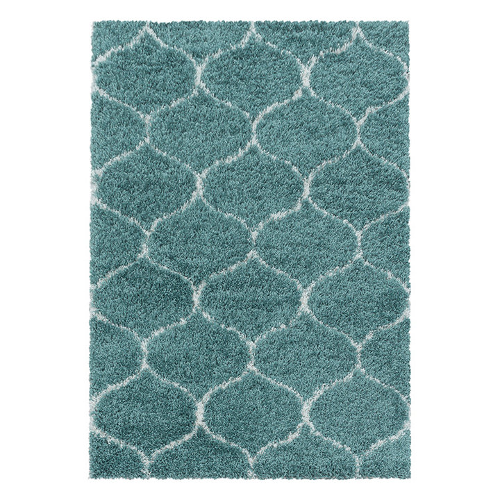 Berber vloerkleed - Agadir Circle Blauw/Creme - 1