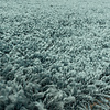 Rond hoogpolig vloerkleed - Softy Blauw Groen