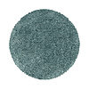 Rond hoogpolig vloerkleed - Softy Blauw Groen