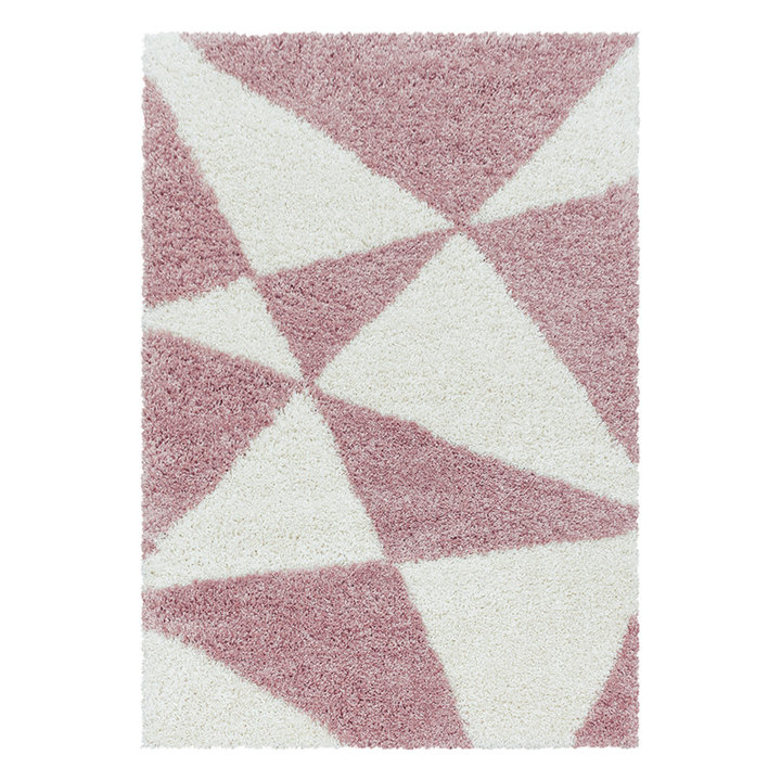 Hoogpolig vloerkleed - Tuggy Roze - 1