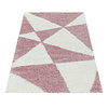 Hoogpolig vloerkleed - Tuggy Roze