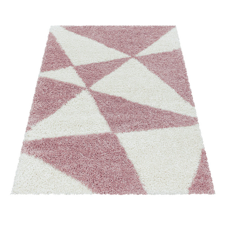 Hoogpolig vloerkleed - Tuggy Roze - 2