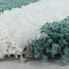 Rond hoogpolig vloerkleed - Tuggy Blauw