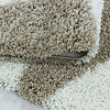 Rond hoogpolig vloerkleed - Tuggy Beige