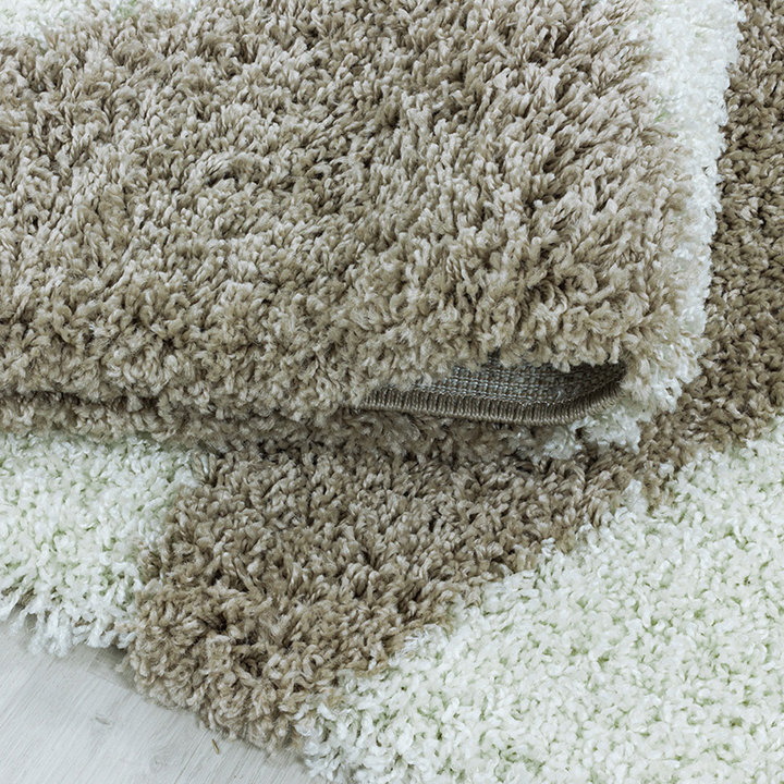 Hoogpolig vloerkleed - Tuggy Beige - 4