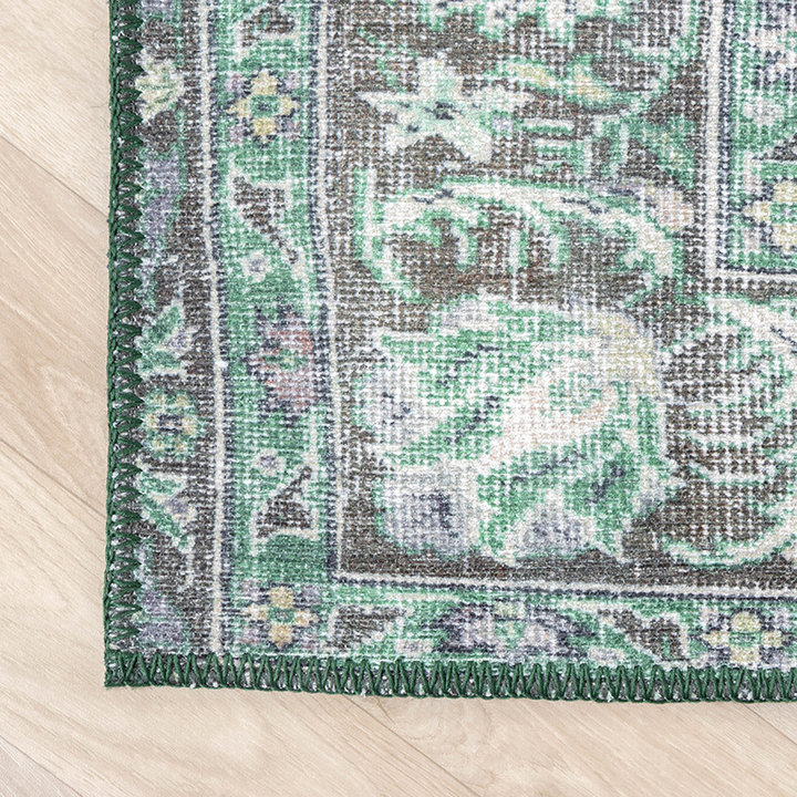 Vintage Vloerkleed - Estate Medaillon Donkergroen - 6