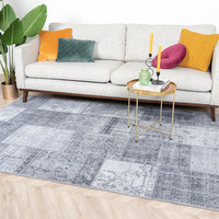 Patchwork Vloerkleed - Estate Grijs