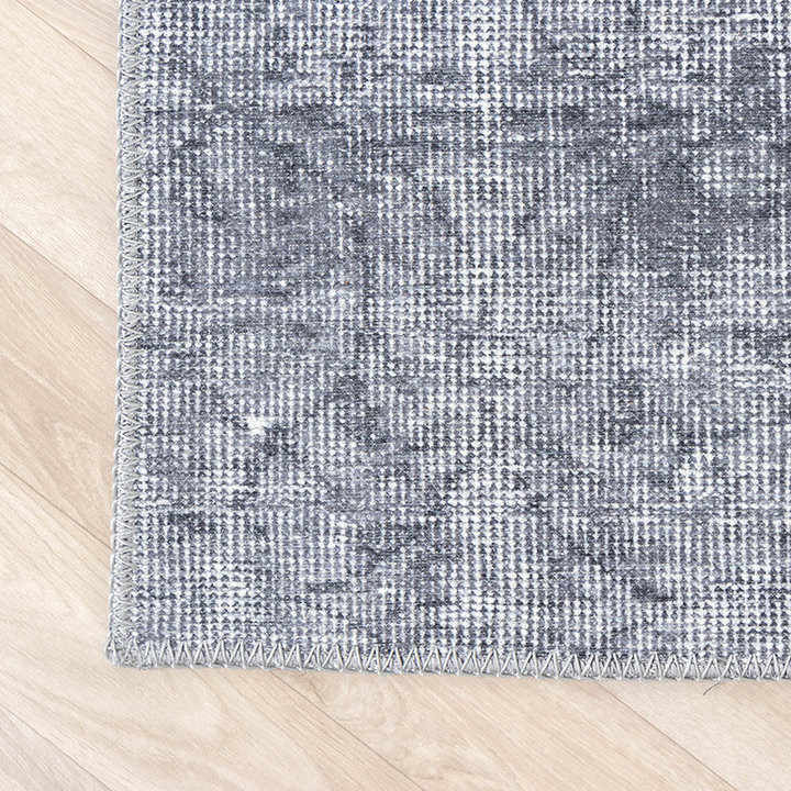 Vintage patchwork vloerkleed - Estate Grijs - 6