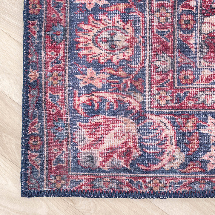Vintage Vloerkleed - Estate Medaillon Bordeauxrood - 6