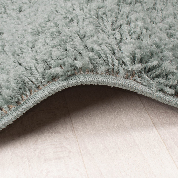 Hoogpolige Loper - Solid Blauw/Groen - 5