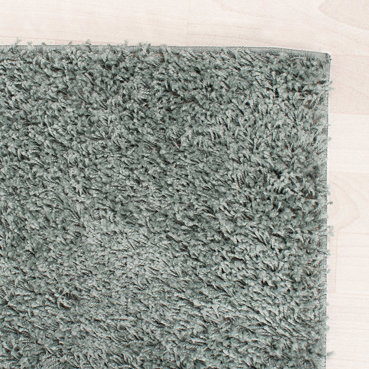 Hoogpolige Loper - Solid Blauw/Groen - 6