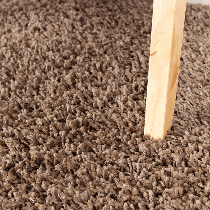 Hoogpolige Loper - Solid Taupe - 3