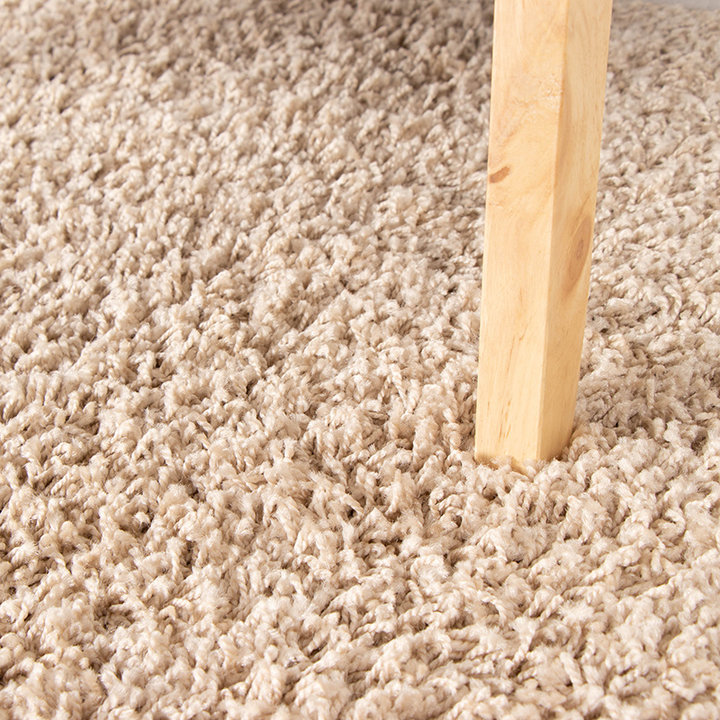 Hoogpolige Loper - Solid Beige - 3