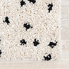 Hoogpolig vloerkleed - Grand Dots Creme/Zwart - thumbnail 5