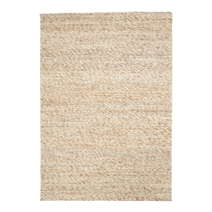 Wollen vloerkleed - Melange Creme / Bruin Gemeleerd - 1