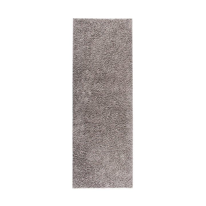 Hoogpolige Loper - Solid Licht Grijs - 1