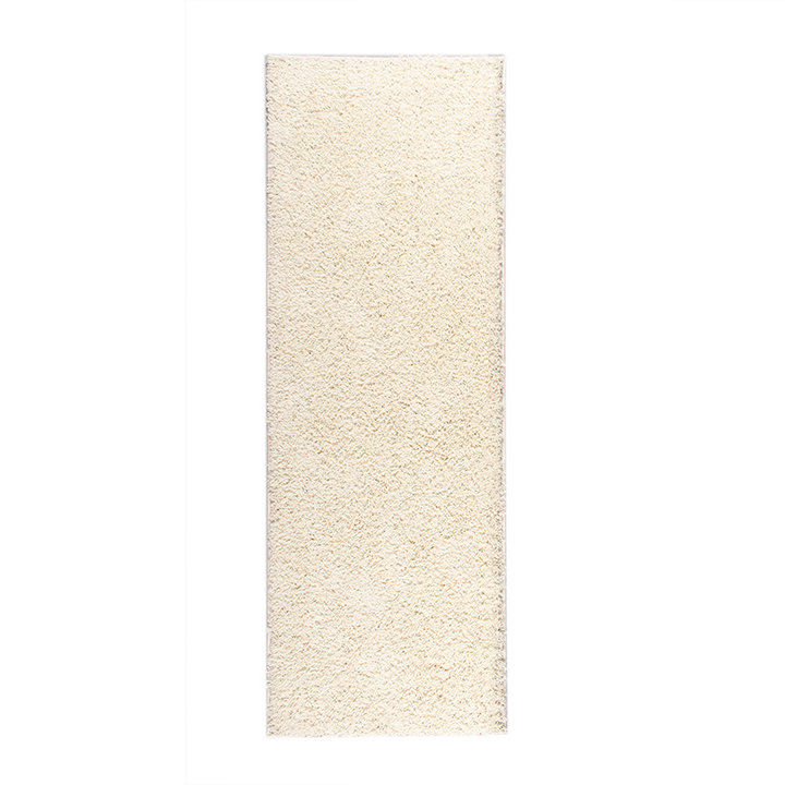 Hoogpolige Loper - Solid Wit - 1