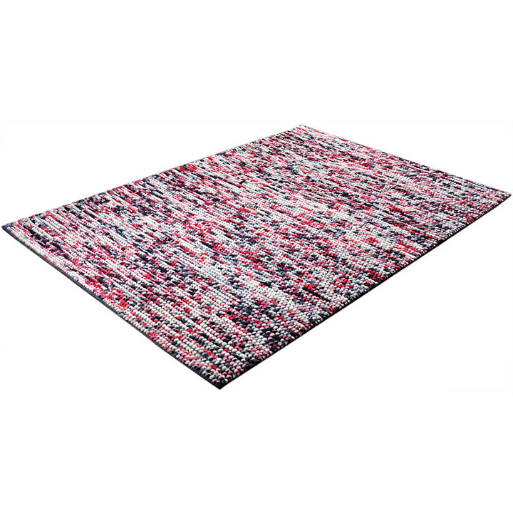 Wol bolletjesvloerkleed - Madeleine Rood - 1